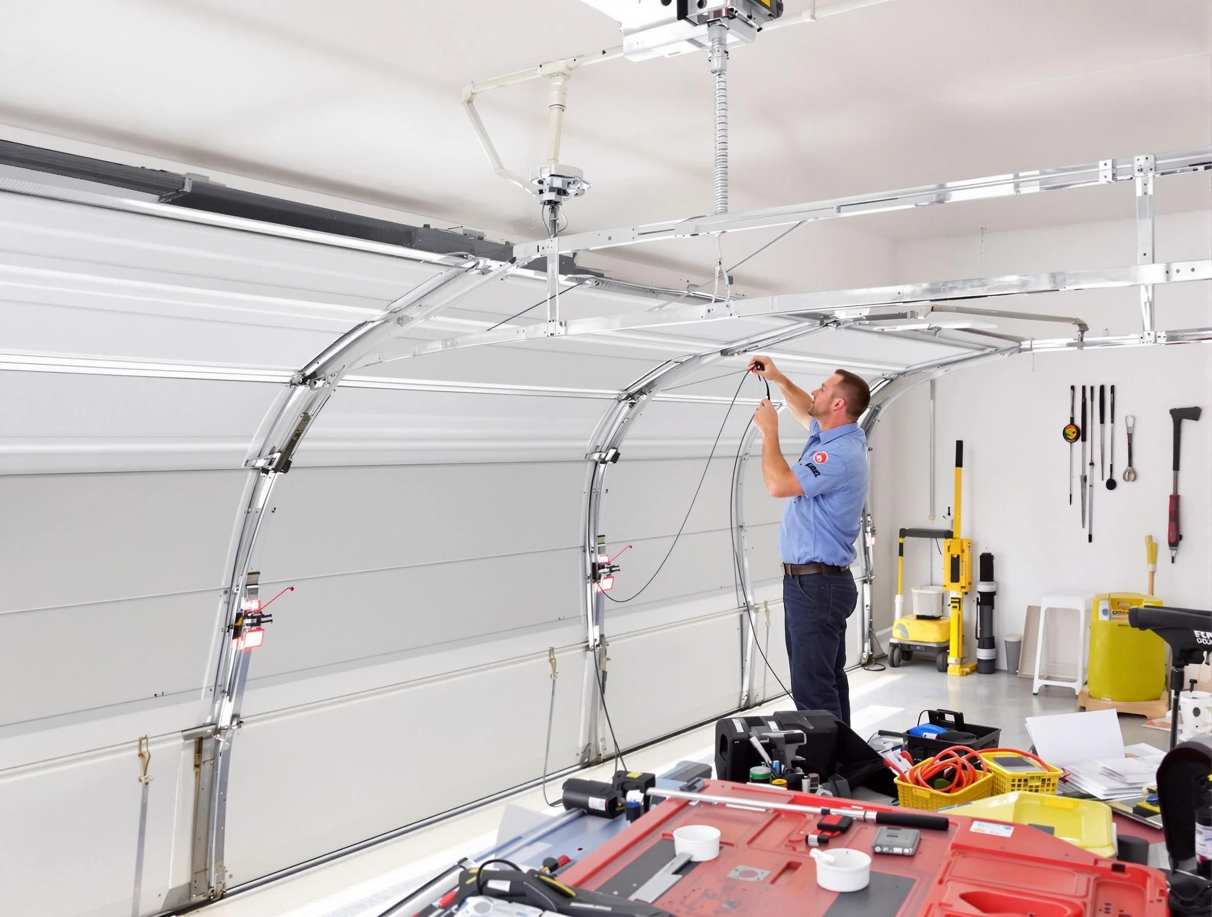 Garage door cable repair service by Piedmont Garage Door Repair in Piedmont