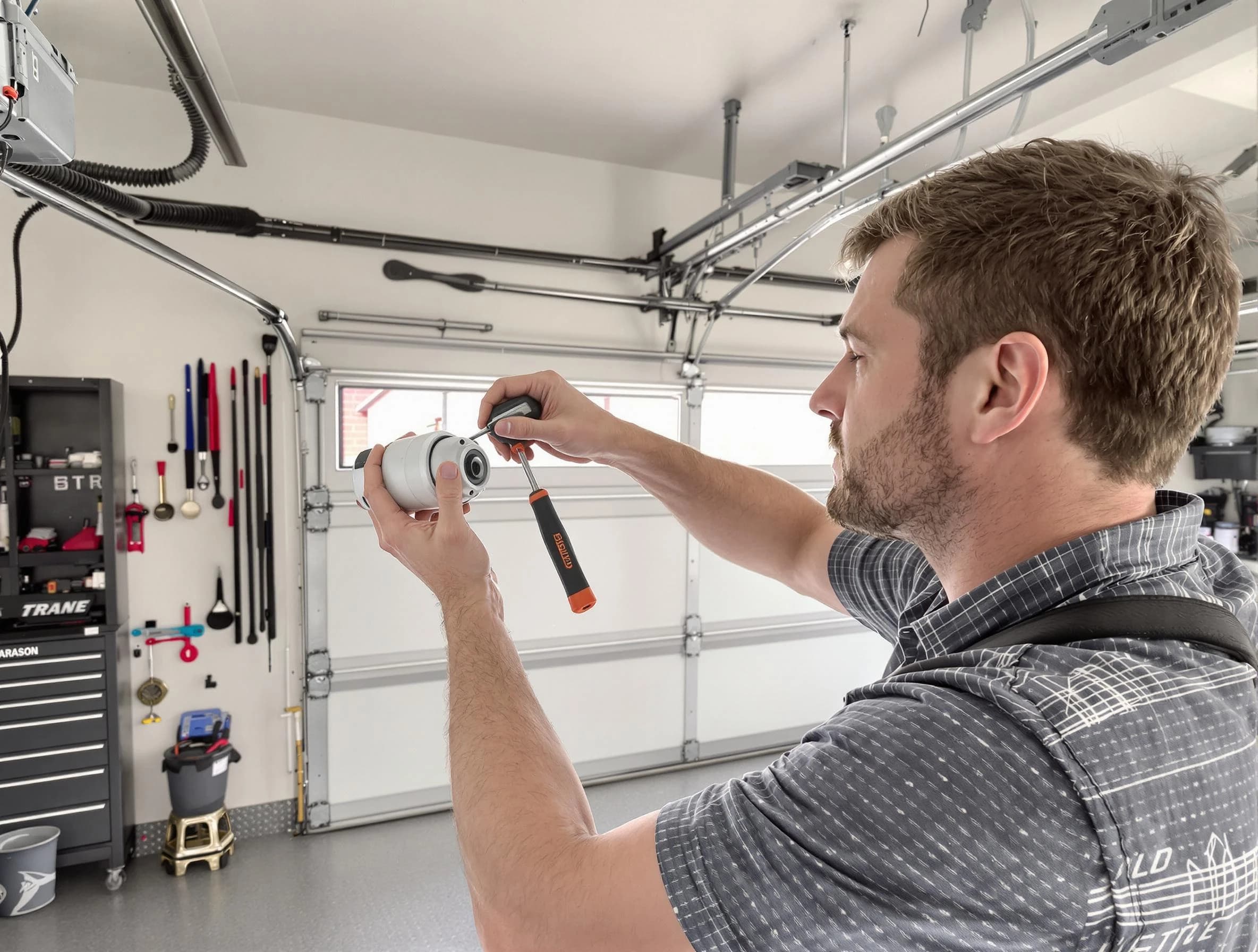 Garage door opener repair service by Piedmont Garage Door Repair in Piedmont