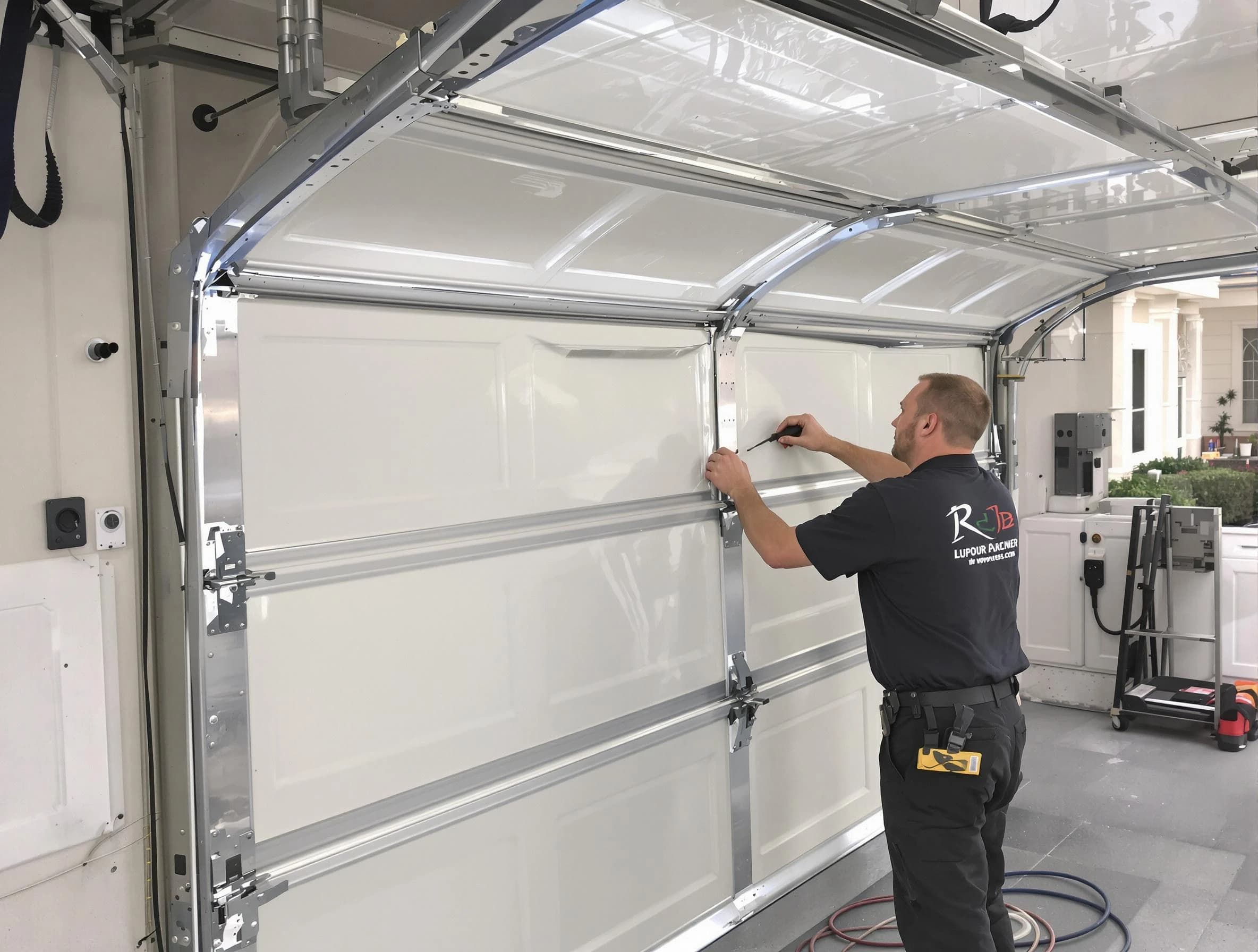 Piedmont Garage Door Repair professional performing panel repair in Piedmont