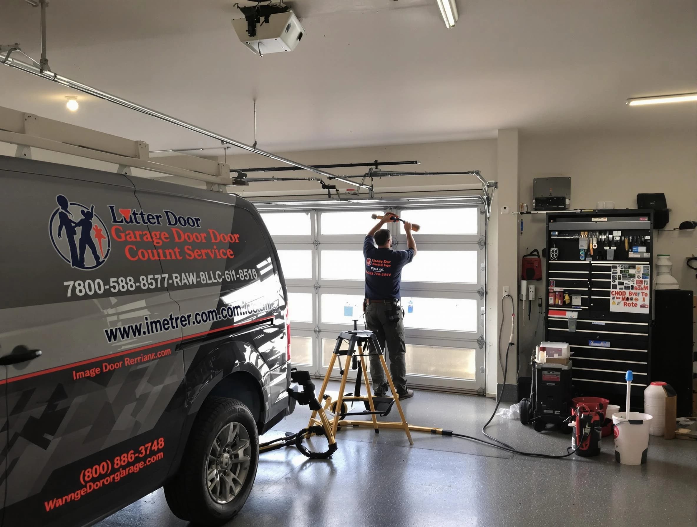 Piedmont Garage Door Repair rapid response team performing same-day repair in Piedmont