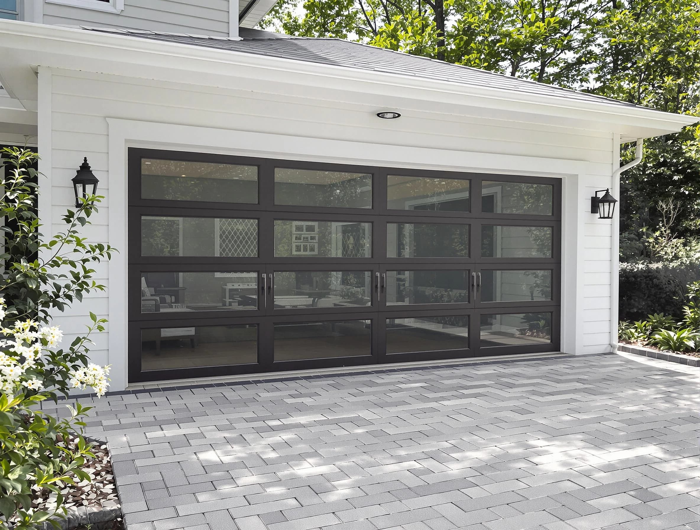 Piedmont Garage Door Repair design specialist presenting custom garage door options to Piedmont homeowner