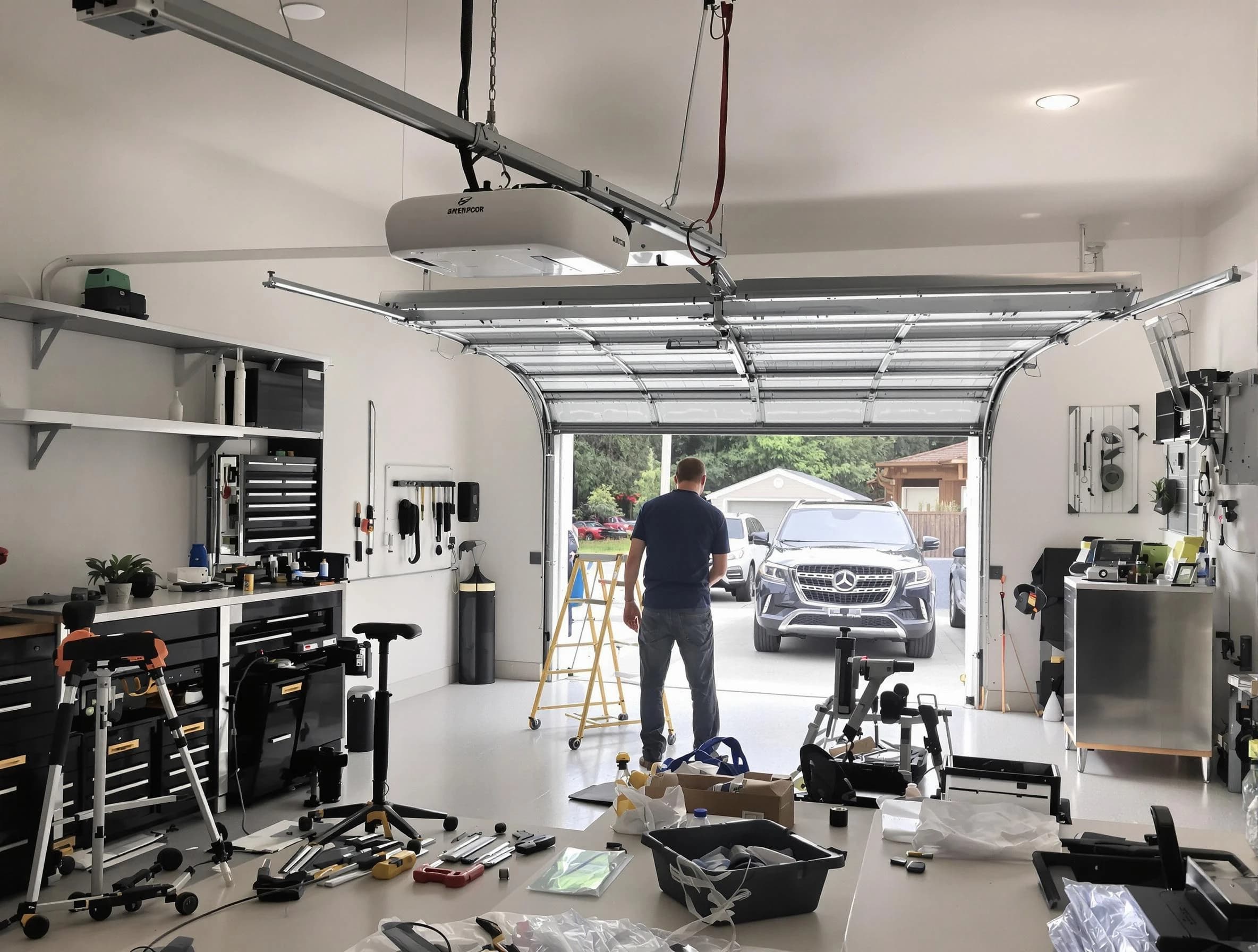 Garage door opener installation by Piedmont Garage Door Repair in Piedmont