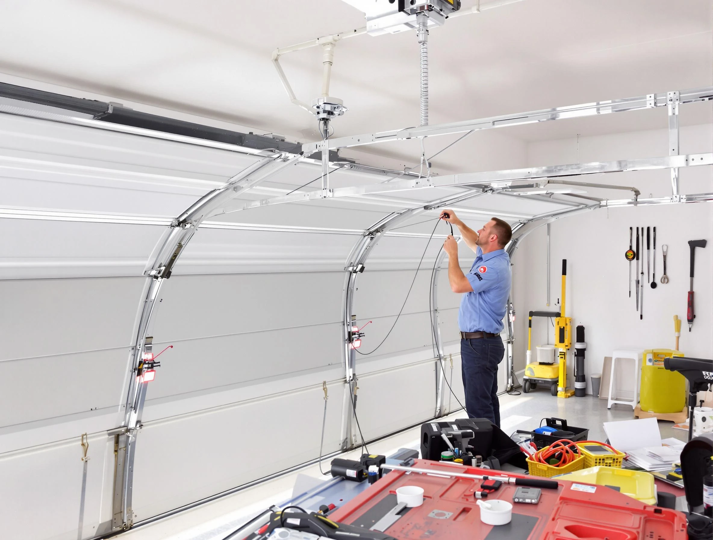 Garage door cable repair service by Piedmont Garage Door Repair in Piedmont