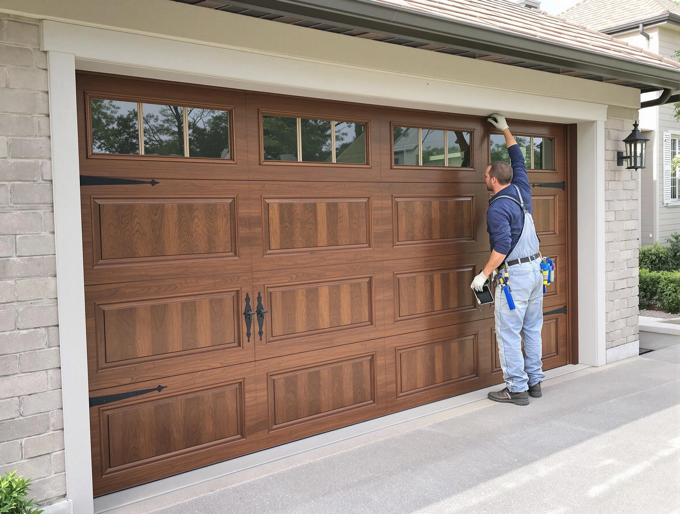 Custom garage door showcase by Piedmont Garage Door Repair in Piedmont