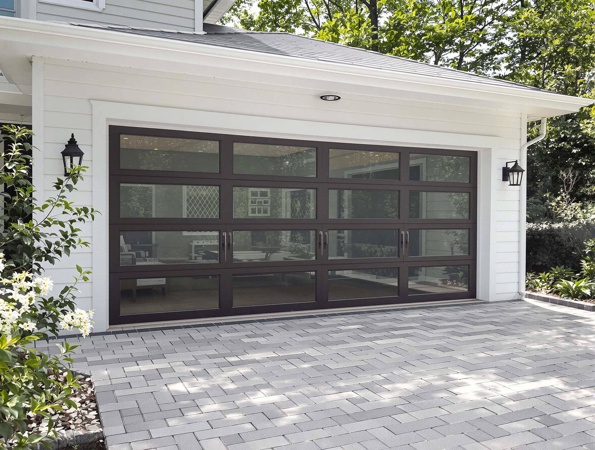 Piedmont Garage Door Repair design specialist presenting custom garage door options to Piedmont homeowner