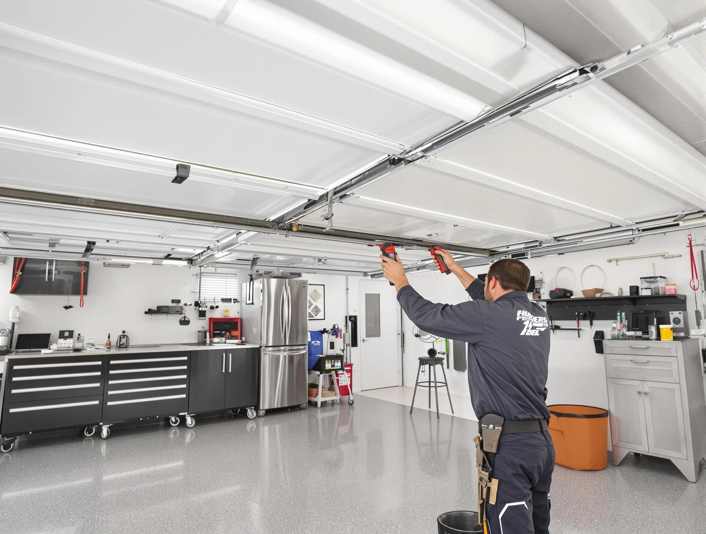Overhead garage door repair service by Piedmont Garage Door Repair in Piedmont