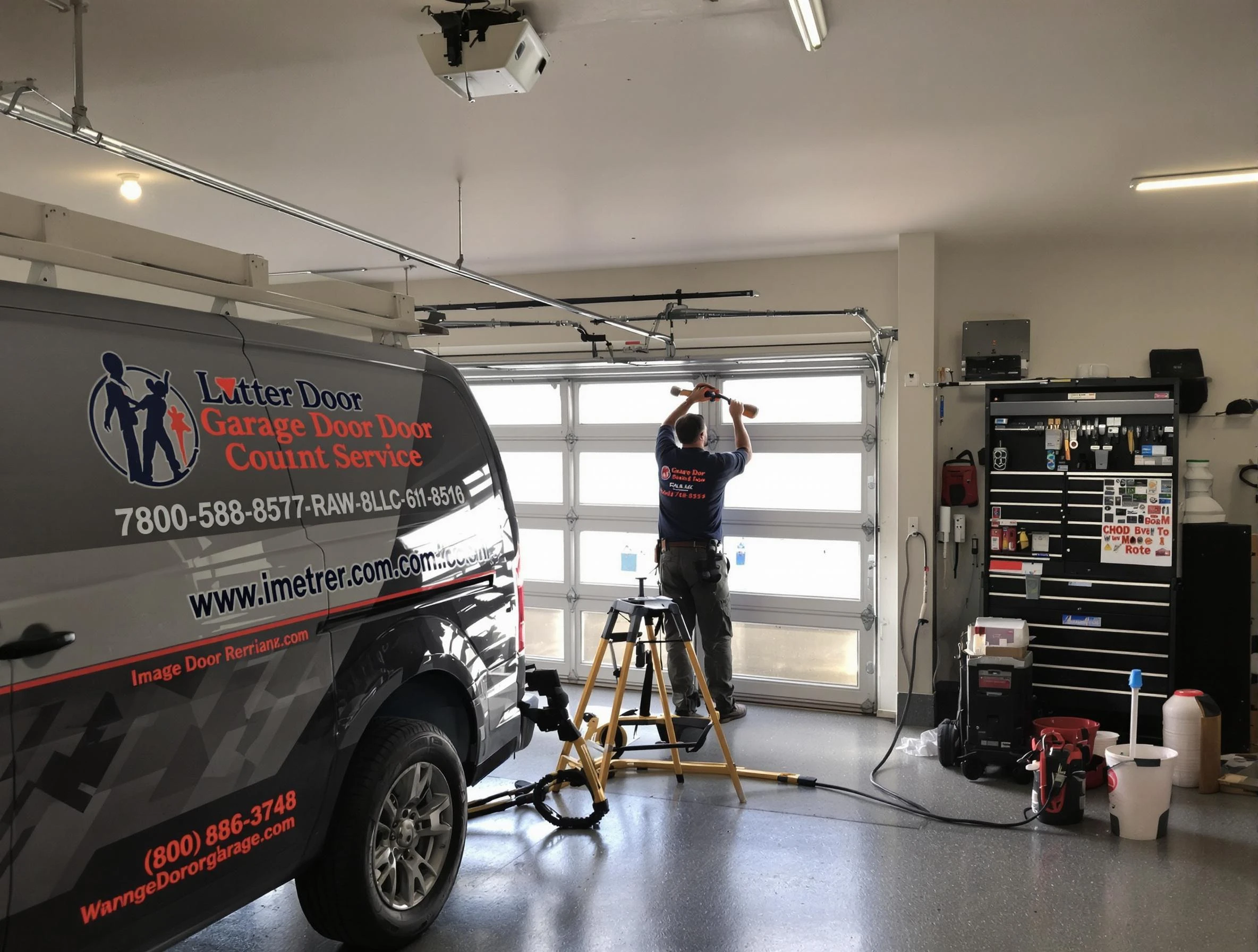 Piedmont Garage Door Repair rapid response team performing same-day repair in Piedmont